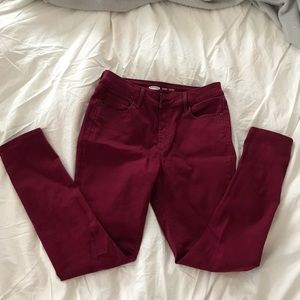Wine coloured Old Navy jeans